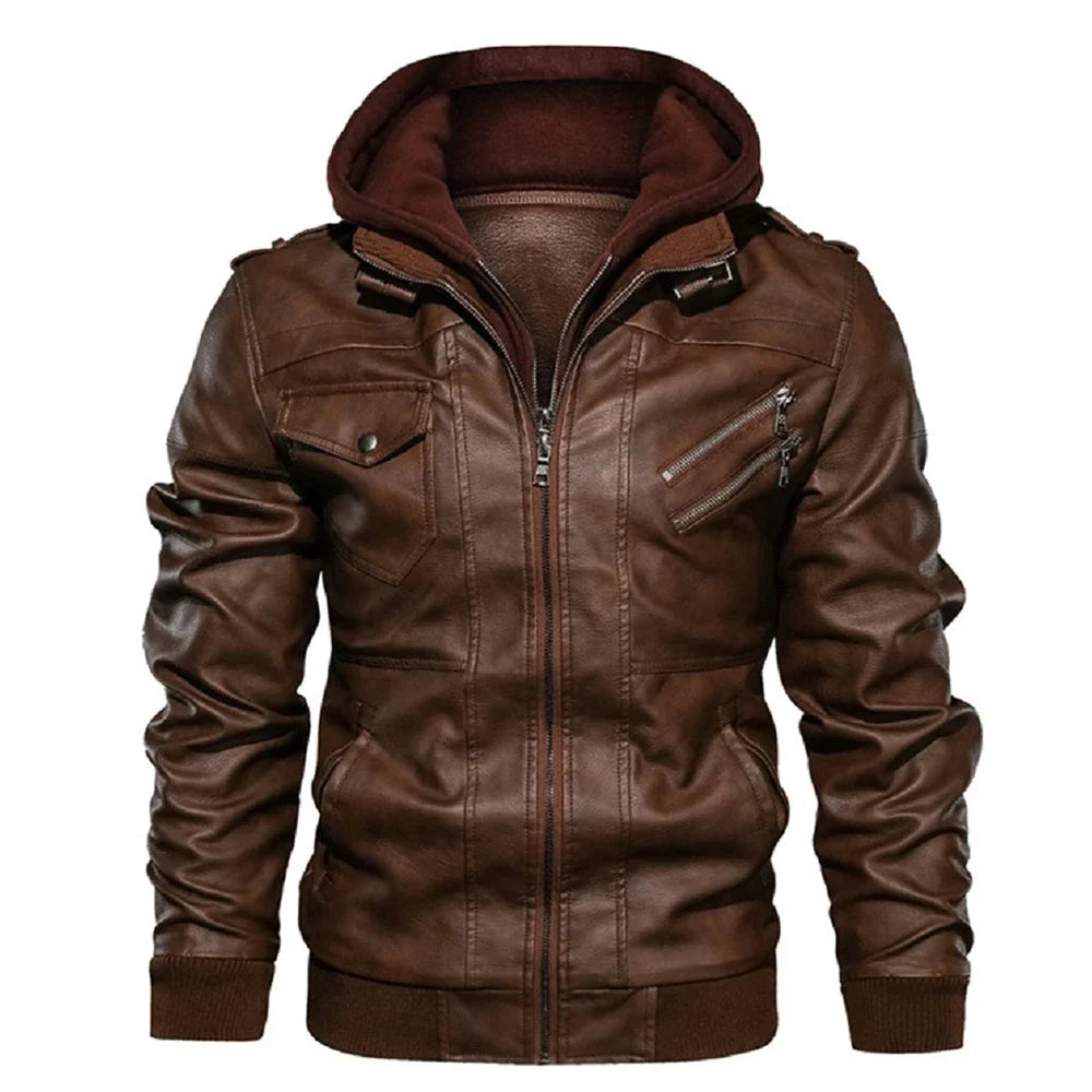 BIKER | ABRIGO DE CUERO