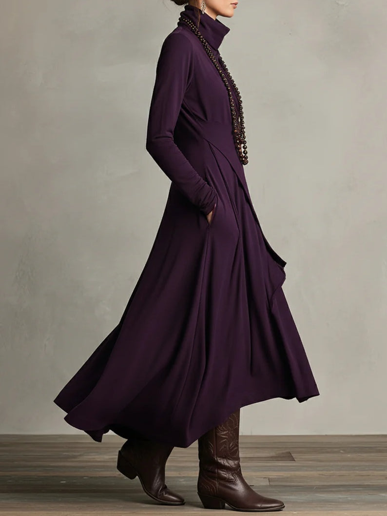 Giorgia – Vestido Maxi Plisado Asimétrico